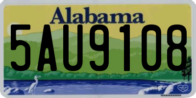 AL license plate 5AU9108