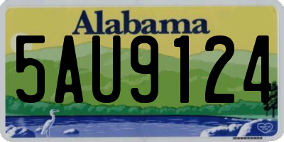 AL license plate 5AU9124