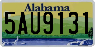 AL license plate 5AU9131