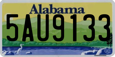 AL license plate 5AU9133