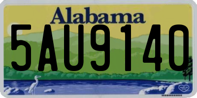 AL license plate 5AU9140