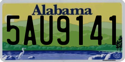 AL license plate 5AU9141