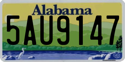 AL license plate 5AU9147