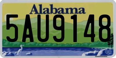 AL license plate 5AU9148