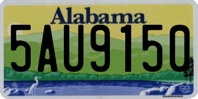 AL license plate 5AU9150