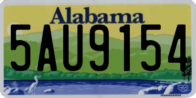 AL license plate 5AU9154