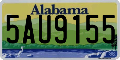 AL license plate 5AU9155