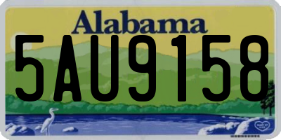 AL license plate 5AU9158