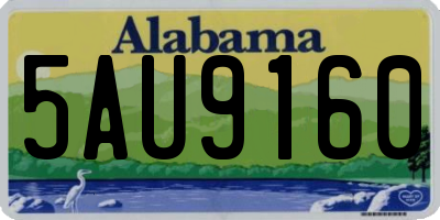 AL license plate 5AU9160
