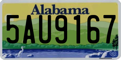 AL license plate 5AU9167