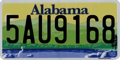 AL license plate 5AU9168