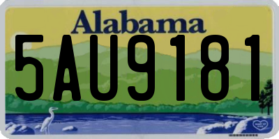 AL license plate 5AU9181