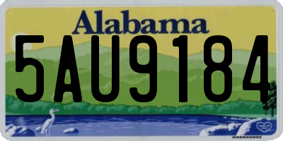 AL license plate 5AU9184