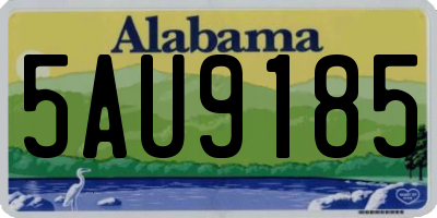 AL license plate 5AU9185