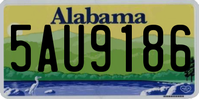 AL license plate 5AU9186
