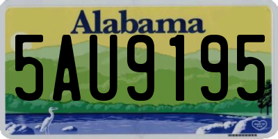 AL license plate 5AU9195