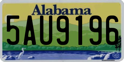 AL license plate 5AU9196
