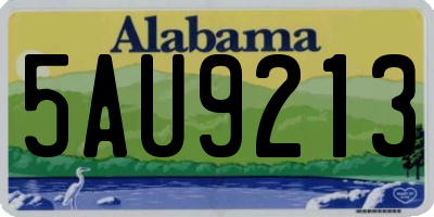AL license plate 5AU9213