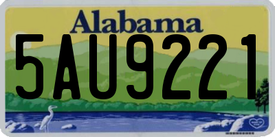 AL license plate 5AU9221