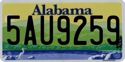 AL license plate 5AU9259