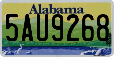 AL license plate 5AU9268