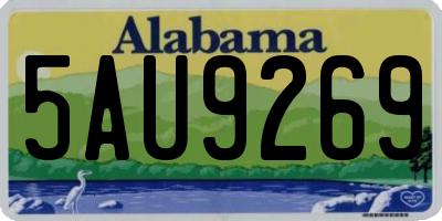 AL license plate 5AU9269