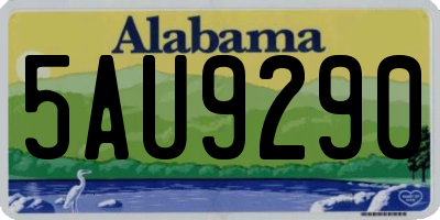 AL license plate 5AU9290
