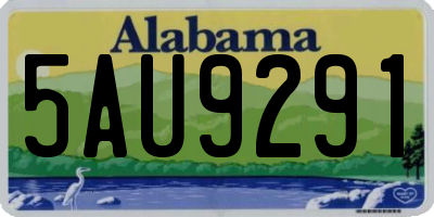 AL license plate 5AU9291