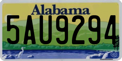 AL license plate 5AU9294
