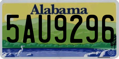 AL license plate 5AU9296
