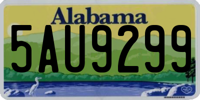 AL license plate 5AU9299