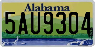 AL license plate 5AU9304