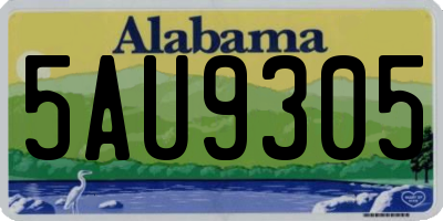 AL license plate 5AU9305