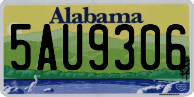 AL license plate 5AU9306