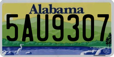 AL license plate 5AU9307