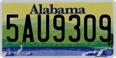 AL license plate 5AU9309
