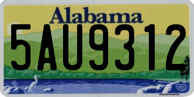 AL license plate 5AU9312