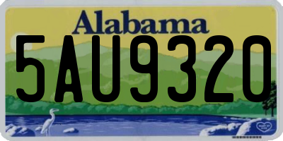 AL license plate 5AU9320