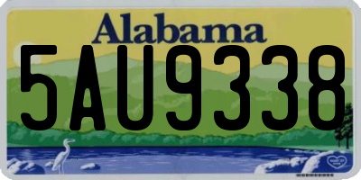 AL license plate 5AU9338
