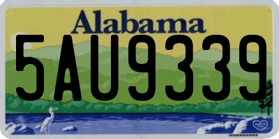 AL license plate 5AU9339