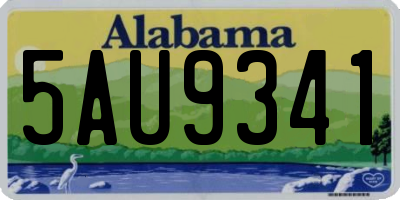 AL license plate 5AU9341