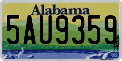 AL license plate 5AU9359