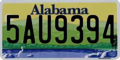 AL license plate 5AU9394