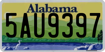 AL license plate 5AU9397