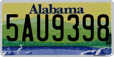 AL license plate 5AU9398