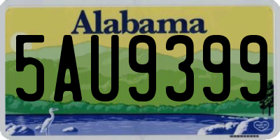AL license plate 5AU9399