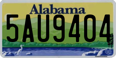 AL license plate 5AU9404