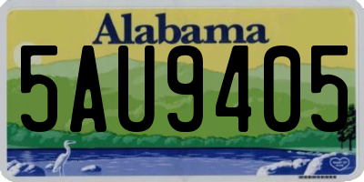 AL license plate 5AU9405