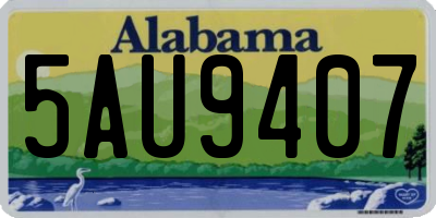 AL license plate 5AU9407