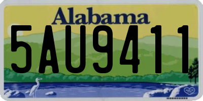 AL license plate 5AU9411
